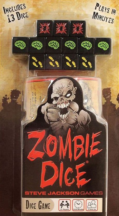 Portada juego de mesa Dados Zombie