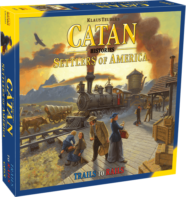 Portada juego de mesa Catan Historias: Los Colonos de América