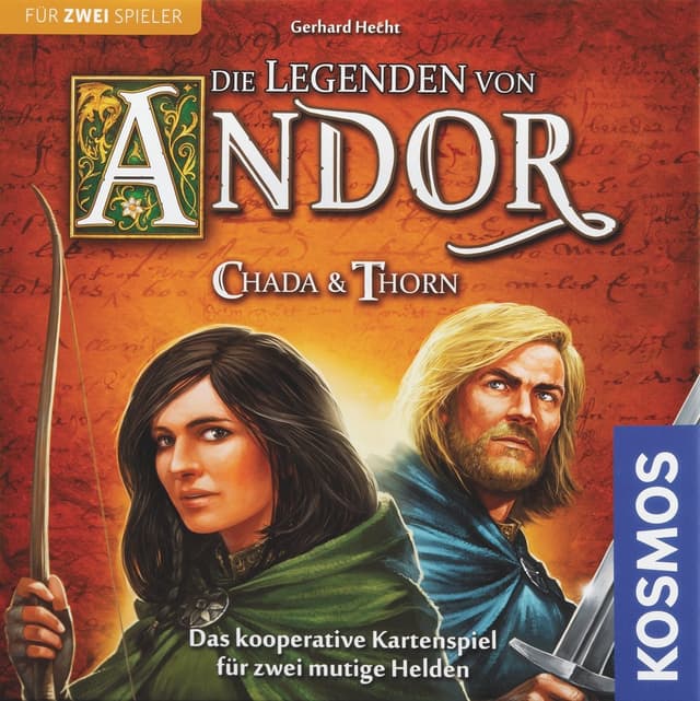 Portada juego de mesa Las Leyendas de Andor: Chada y Thorn