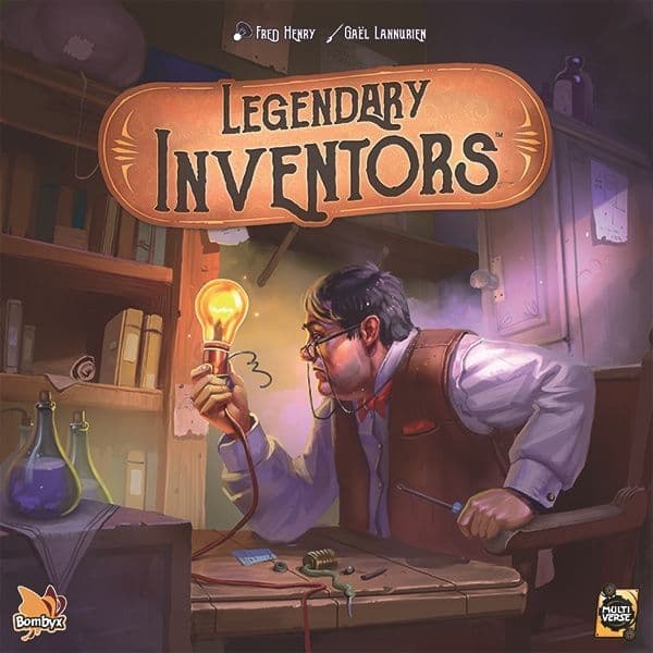 Portada juego de mesa Inventores Legendarios