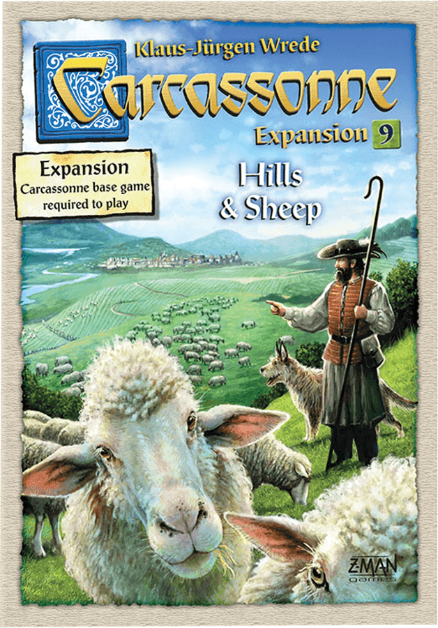 Portada juego de mesa Carcassonne: Colinas y Ovejas
