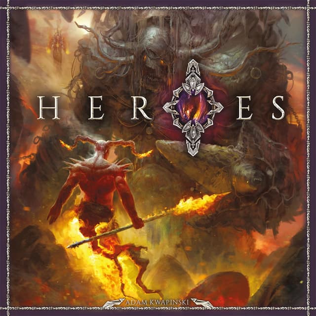 Portada juego de mesa Héroes