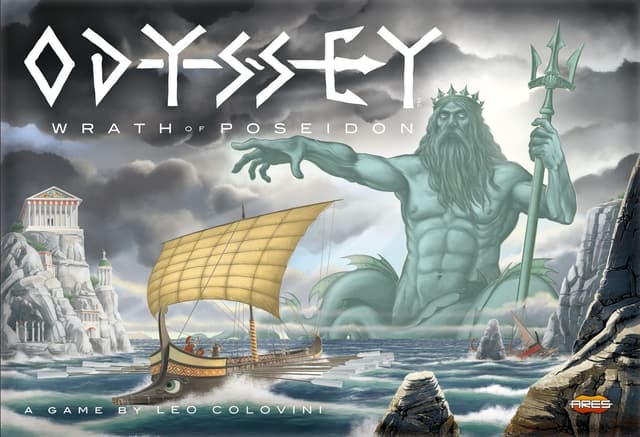 Portada juego de mesa Odyssey: La Ira de Poseidón