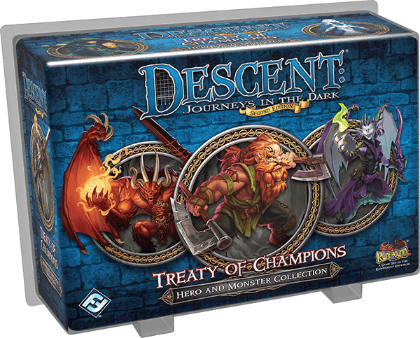 Portada juego de mesa Descent: Viaje a las Tinieblas (Segunda Edición) – El tratado de los campeones