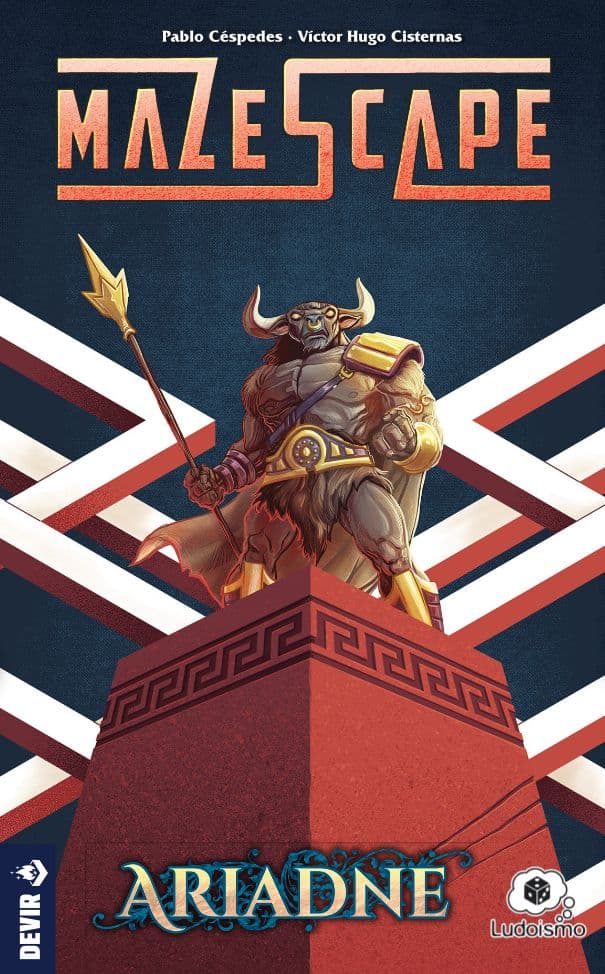 Portada juego de mesa Mazescape Ariadne