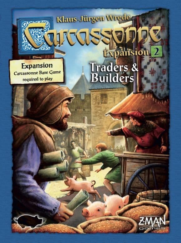 Portada juego de mesa Carcassonne: Constructores y Comerciantes