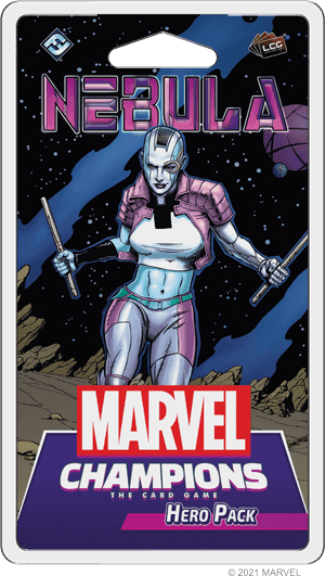 Portada juego de mesa Marvel Champions: El Juego de Cartas – Nébula Pack de Héroe
