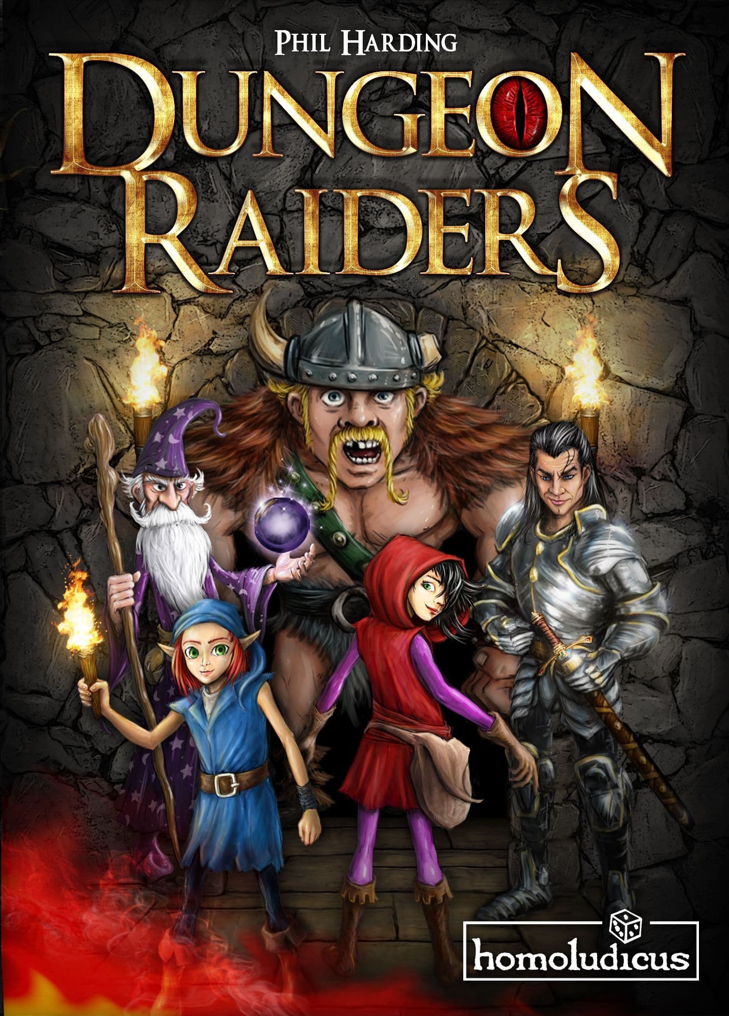 Portada juego de mesa Dungeon Raiders