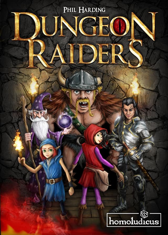 Portada juego de mesa Dungeon Raiders