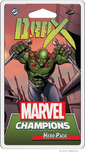 Portada juego de mesa Marvel Champions: El Juego de Cartas – Drax Pack de Héroe