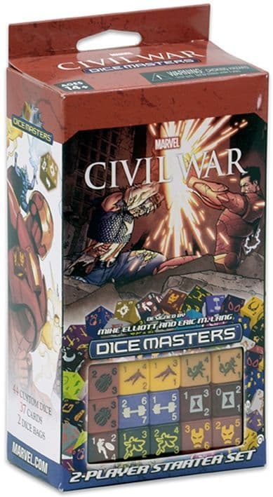 Portada juego de mesa Marvel Dice Masters: Civil War