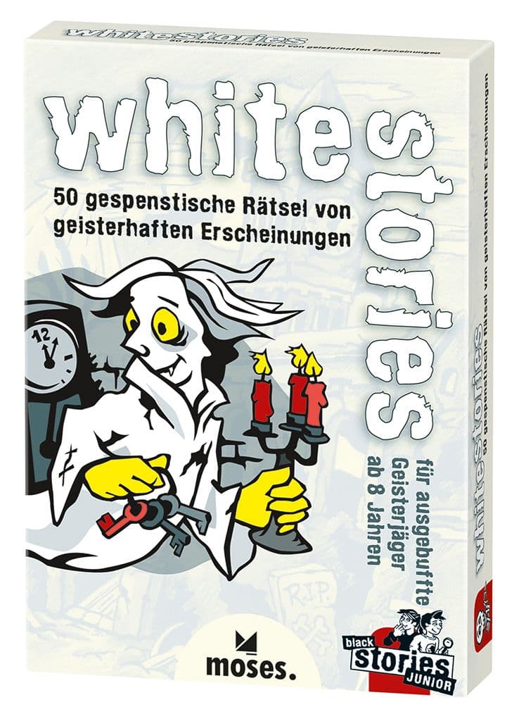 Portada juego de mesa Black Stories Junior: White Stories