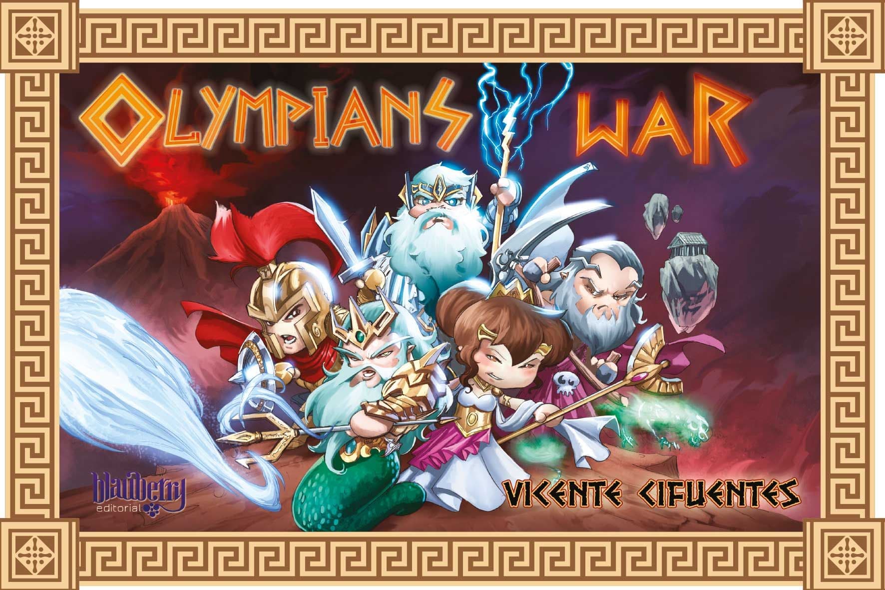 Portada juego de mesa Olympians War