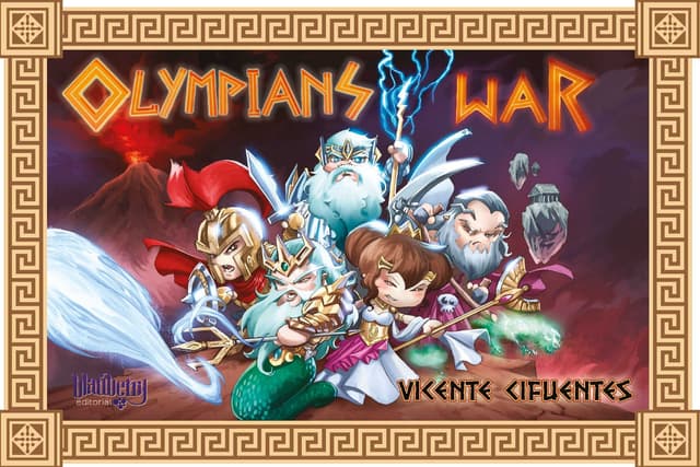 Portada juego de mesa Olympians War