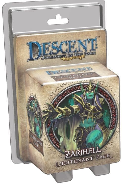 Portada juego de mesa Descent: Viaje a las Tinieblas (Segunda Edición) – Lugarteniente Zarihell