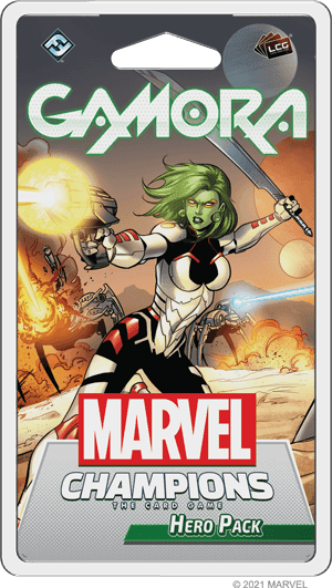 Portada juego de mesa Marvel Champions: El juego de cartas – Gamora Pack de Héroe