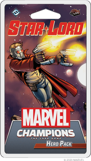 Portada juego de mesa Marvel Champions: El Juego de Cartas – Star-Lord Pack de Héroe