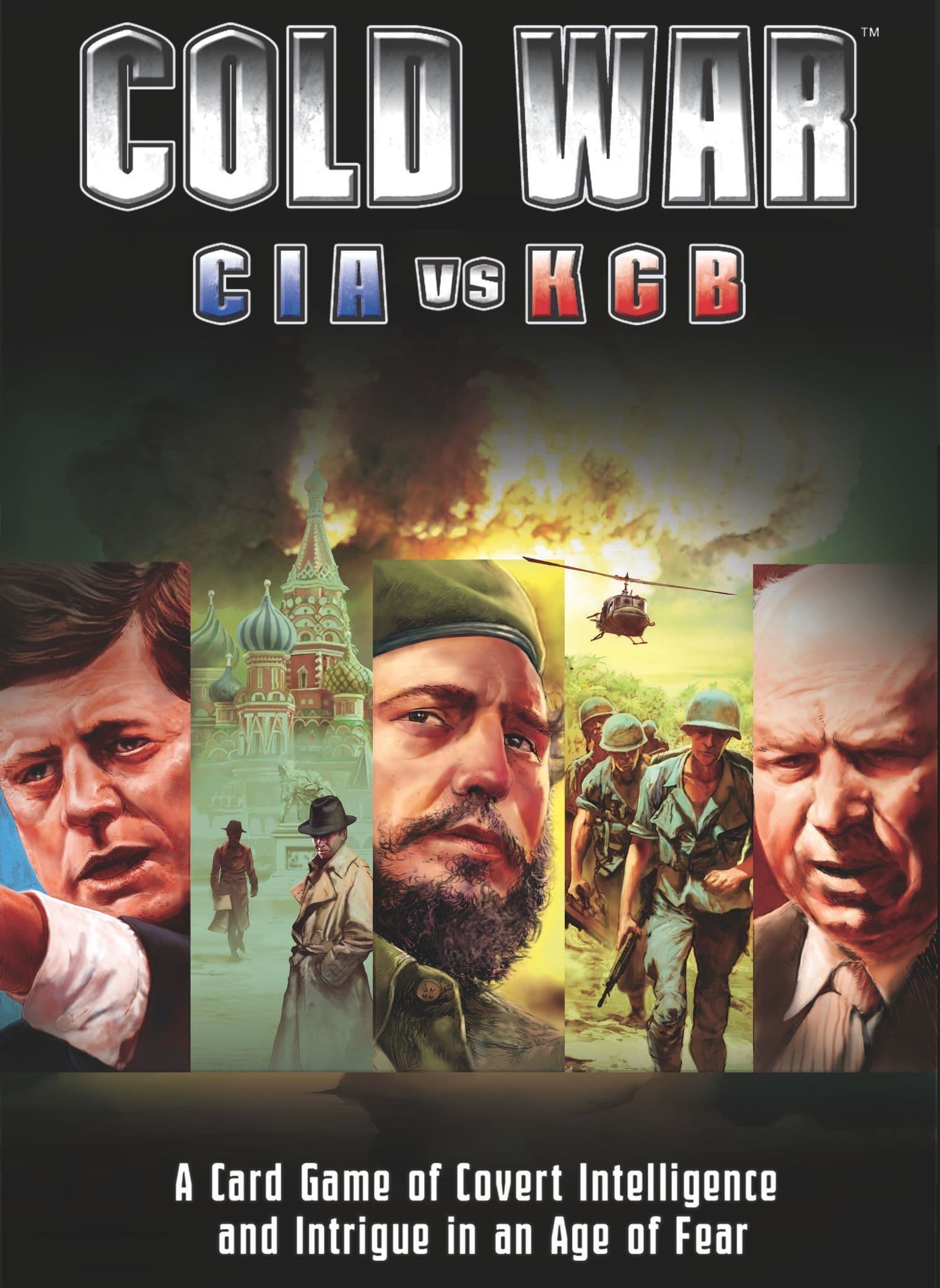 Portada juego de mesa Guerra Fría: CIA vs KGB