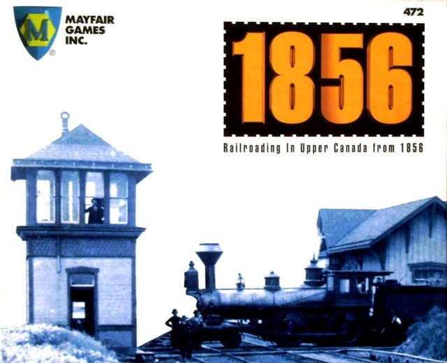 Portada juego de mesa 1856: Railroading in Upper Canada from 1856