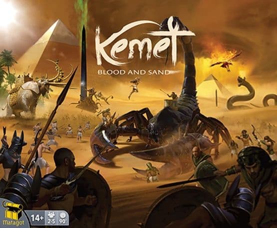Portada juego de mesa Kemet: Sangre y Arena