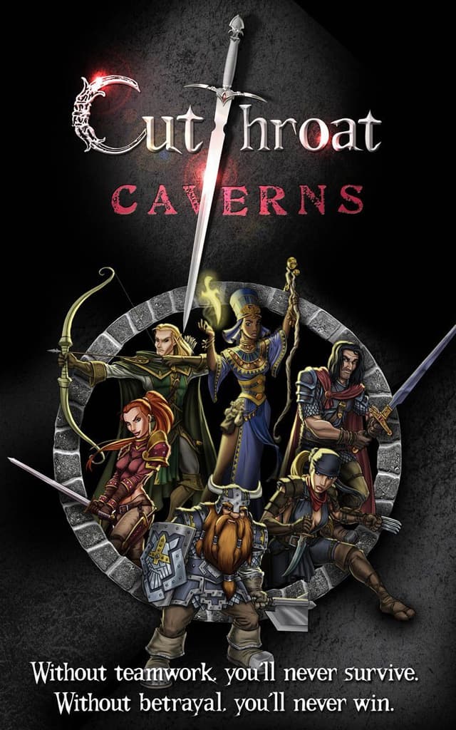 Portada juego de mesa Cutthroat Caverns