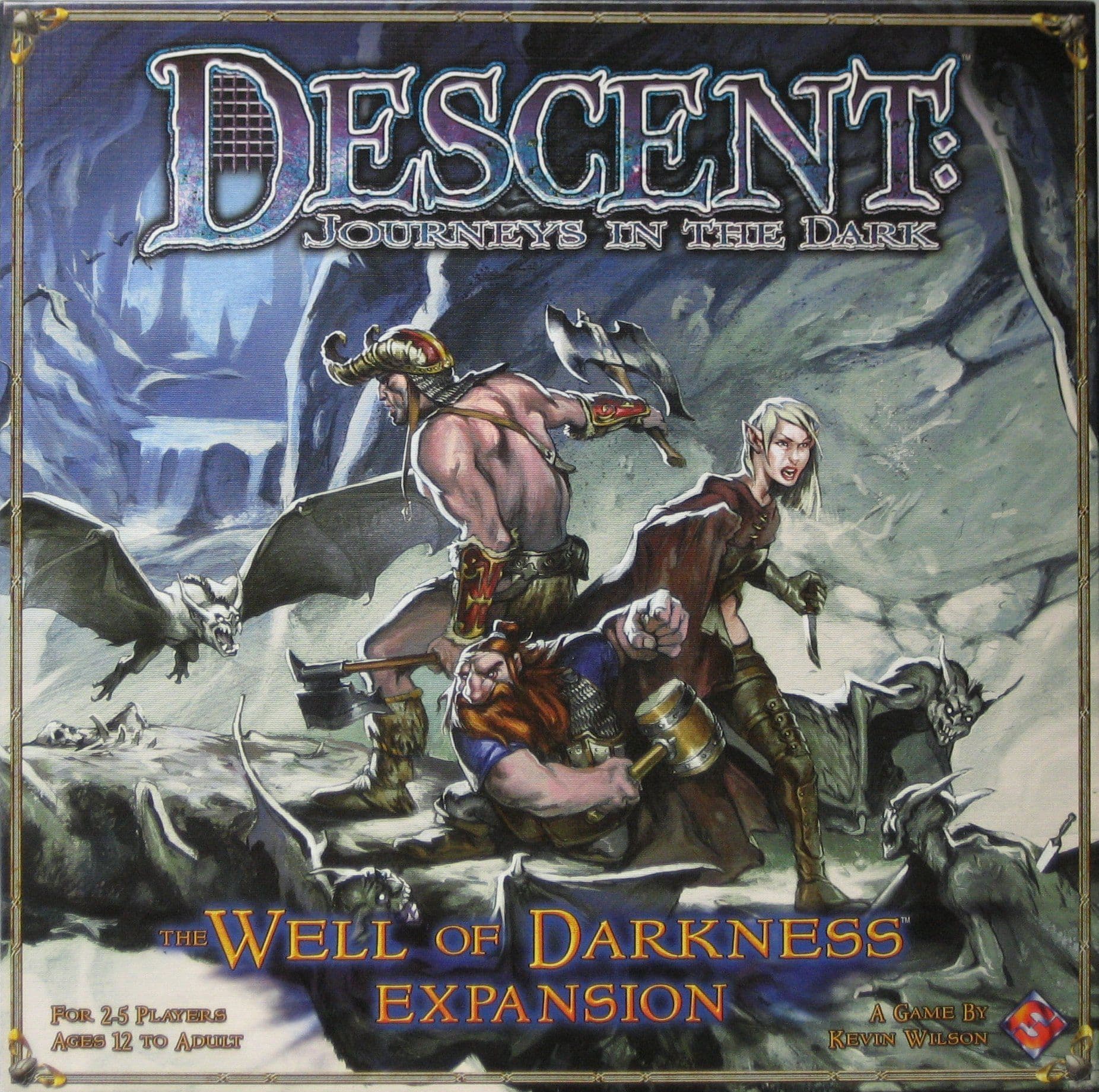 Portada juego de mesa Descent: El Pozo de las Tinieblas