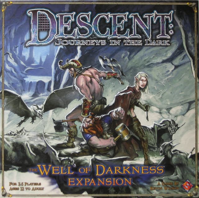 Portada juego de mesa Descent: El Pozo de las Tinieblas