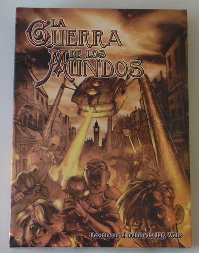 Portada juego de mesa La Guerra de los Mundos