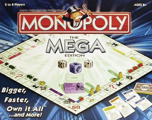Portada juego de mesa Monopoly: The Mega Edition