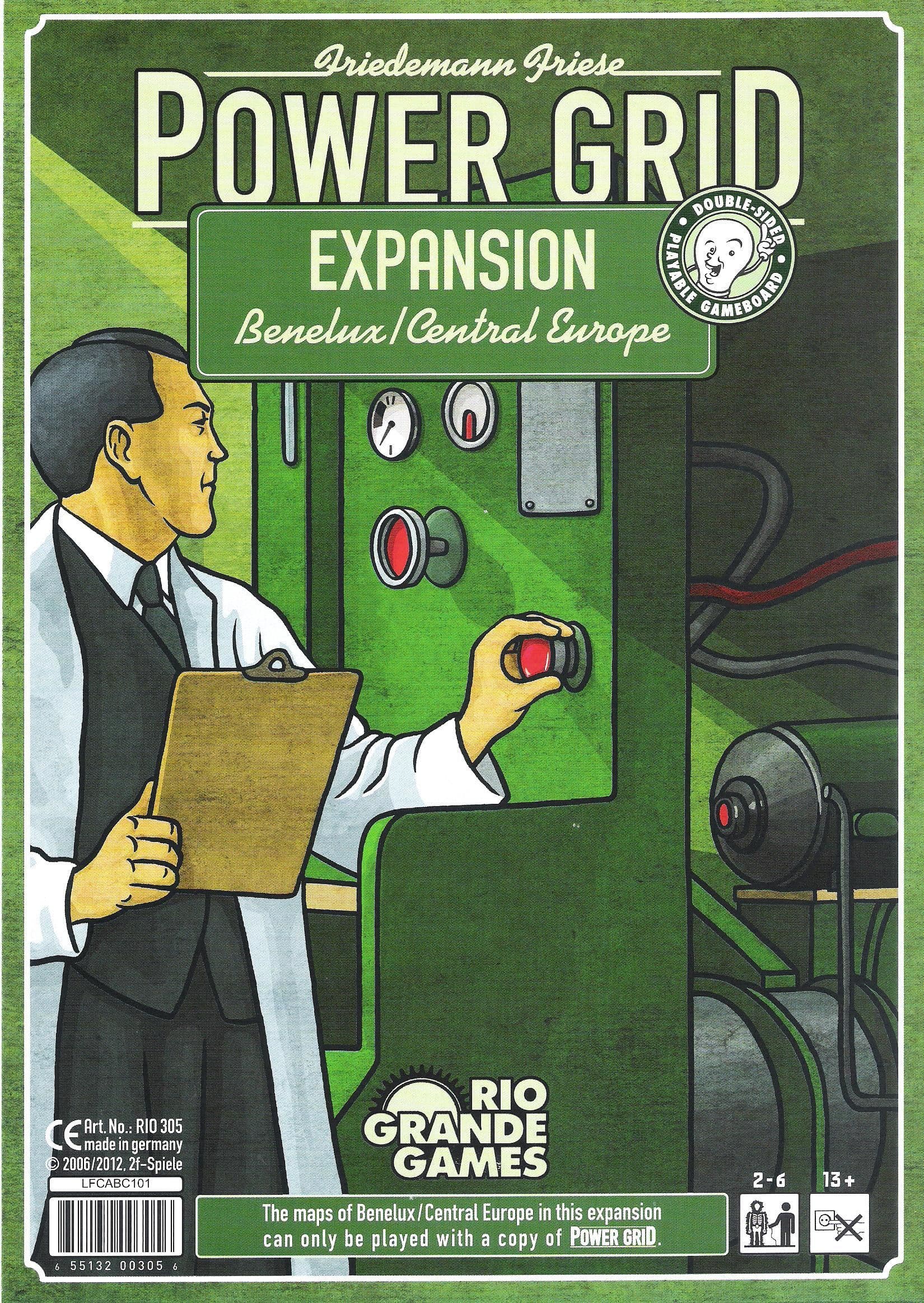 Portada juego de mesa Alta Tensión: Expansión Benelux-Europa Central