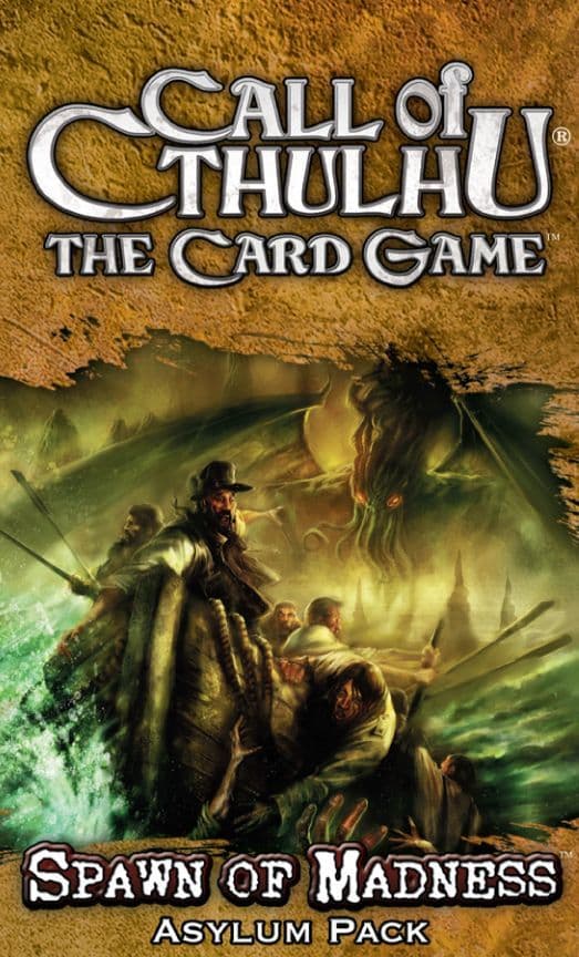 Portada juego de mesa La Llamada de Cthulhu: El Juego de Cartas – El Engendro de la Locura
