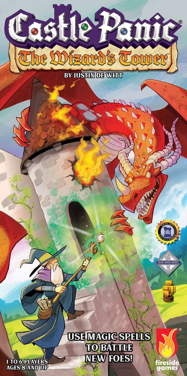 Portada juego de mesa Castle Panic: The Wizard's Tower