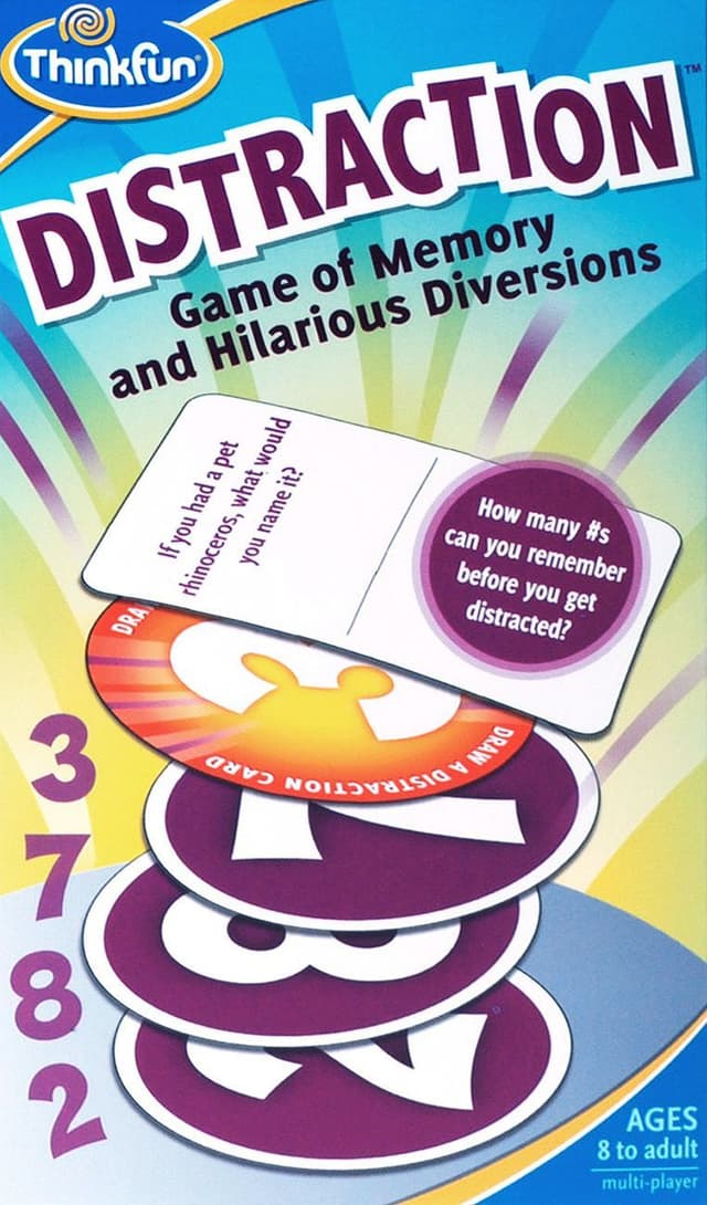 Portada juego de mesa Distraction