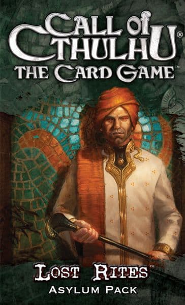 Portada juego de mesa La Llamada de Cthulhu: El Juego de Cartas – Ritos Perdidos