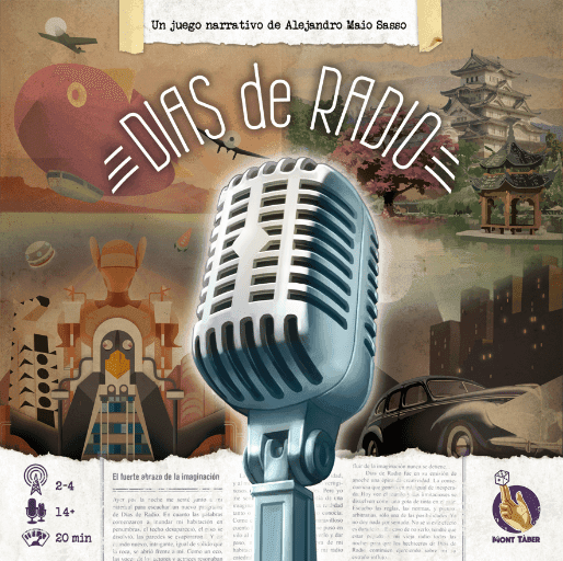 Portada juego de mesa Días de Radio