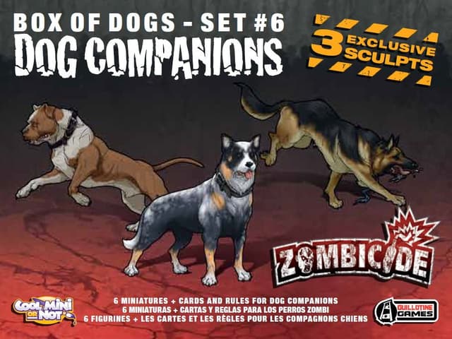 Portada juego de mesa Zombicide: Box of Dogs – Set #6: Dog Companions