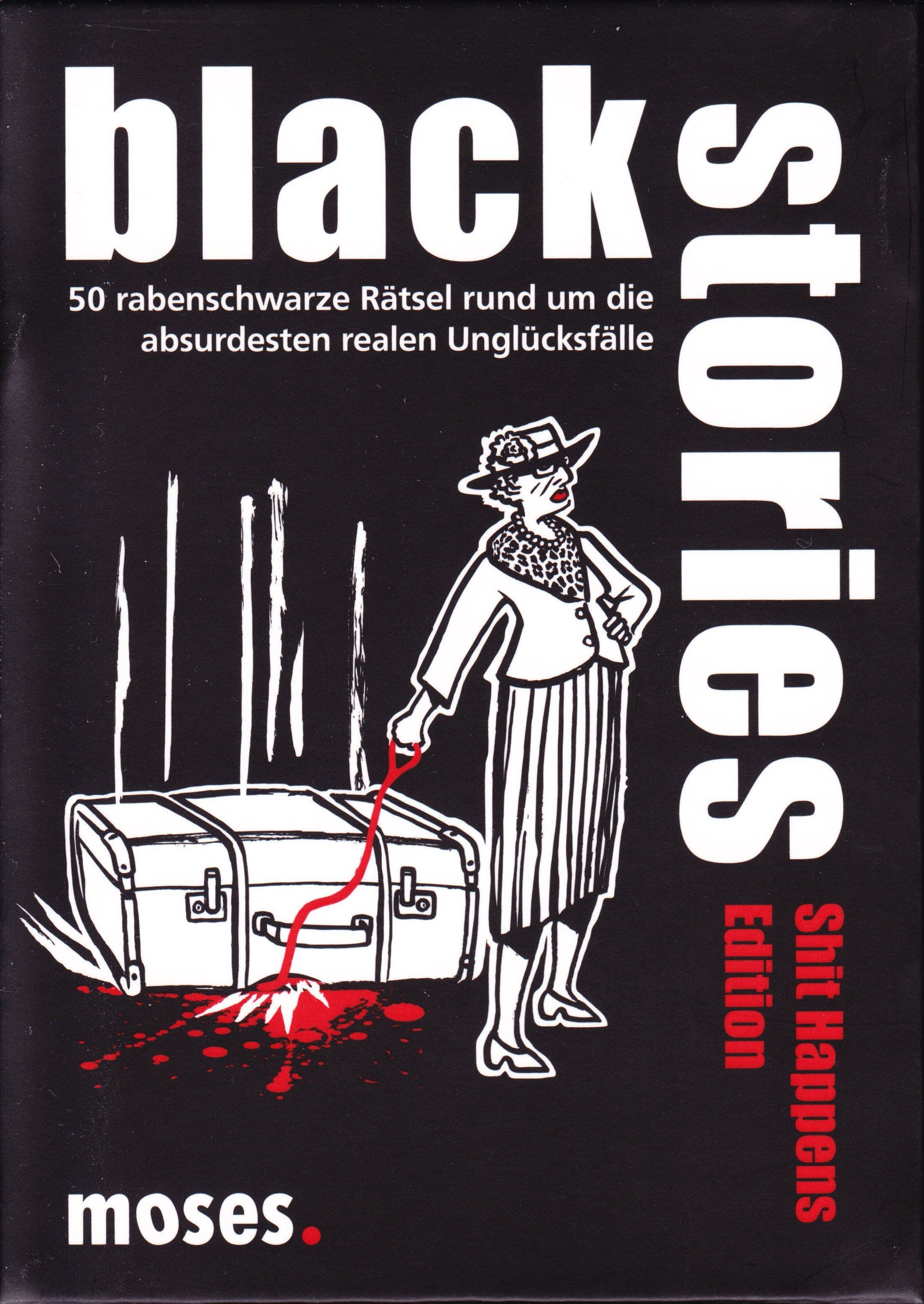 Portada juego de mesa Black Stories: Marrones Mortales