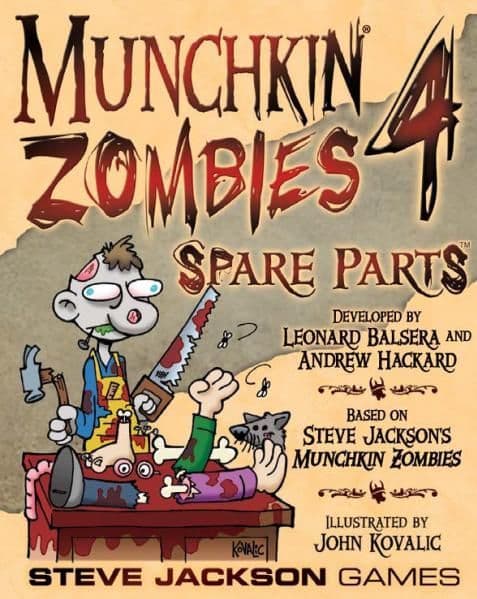 Portada juego de mesa Munchkin Zombies 4: Spare Parts