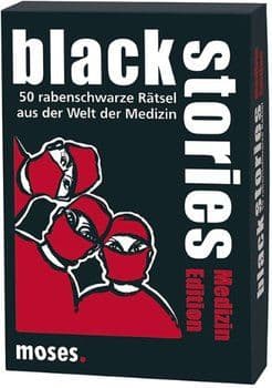 Portada juego de mesa Black Stories: Hospitales Demenciales