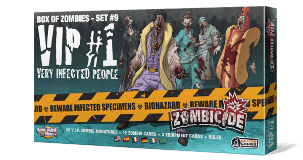 Portada juego de mesa Zombicide: Box of Zombies – Set #9: VIP #1 Very Infected People