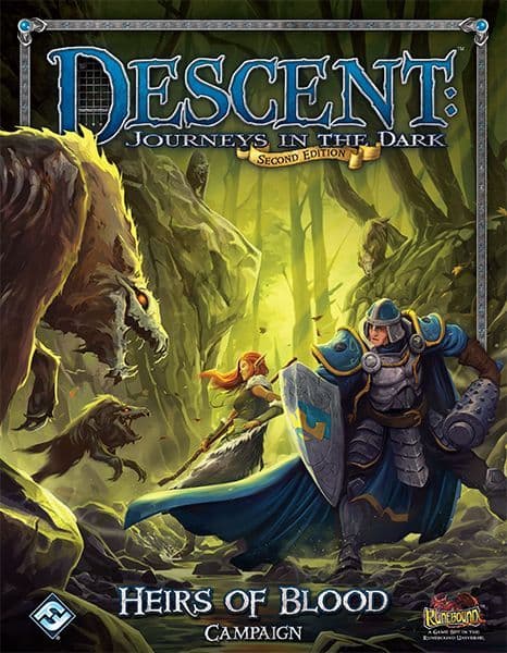 Portada juego de mesa Descent: Viaje a las tinieblas (Segunda edición) – Herederos de sangre