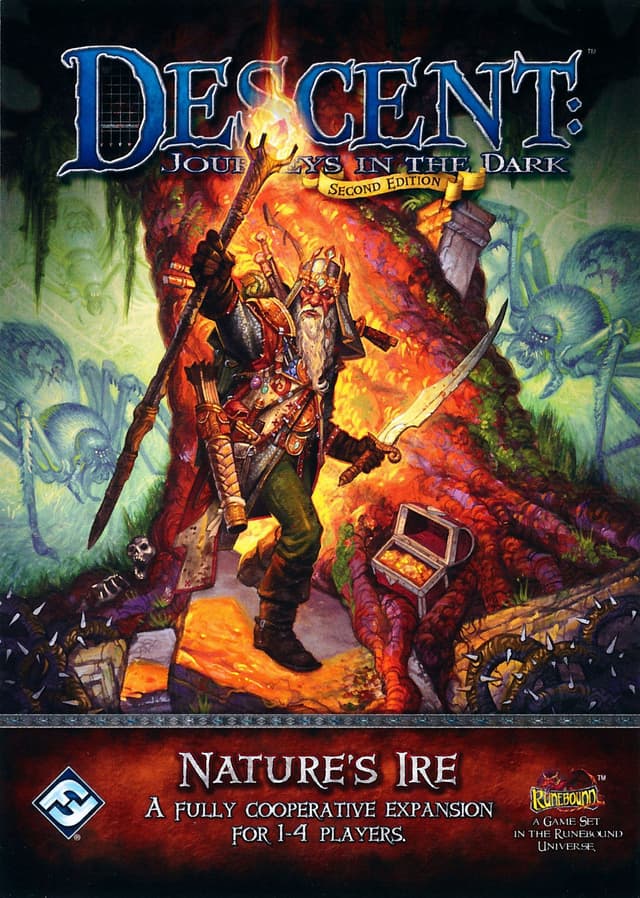 Portada juego de mesa Descent: Viaje a las Tinieblas (Segunda Edición) – La Ira de la Naturaleza
