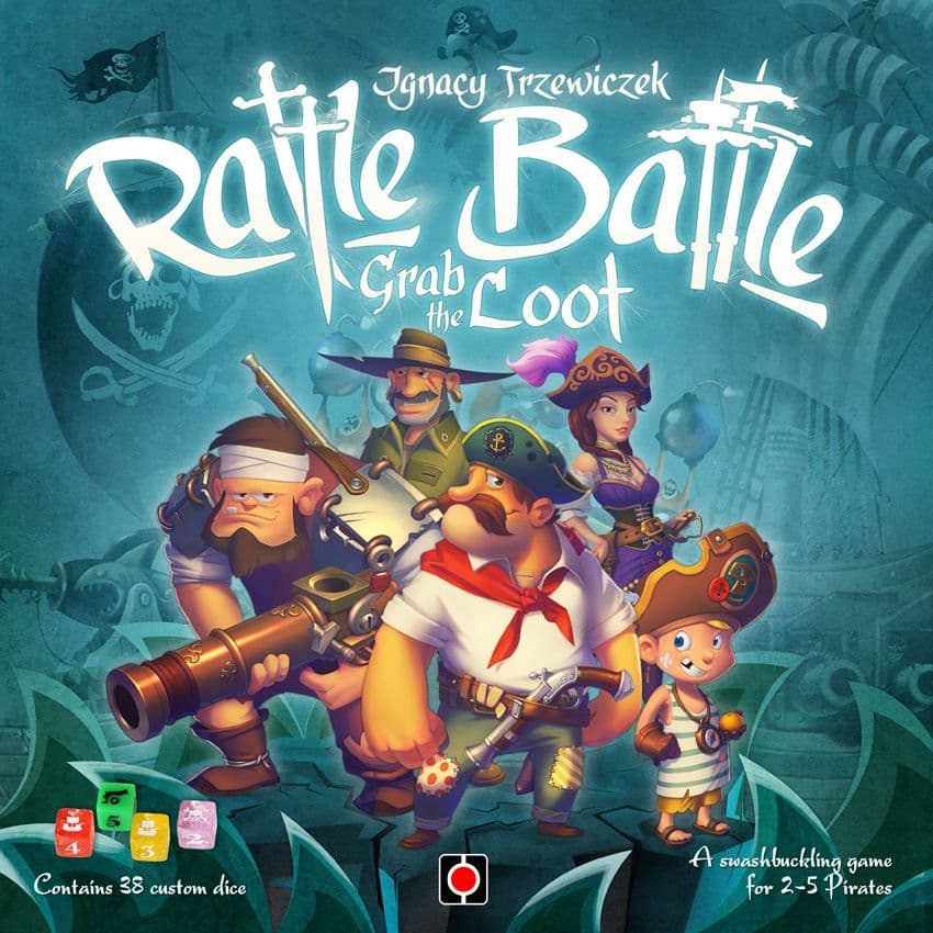 Portada juego de mesa Galeones, Cañones y Doblones