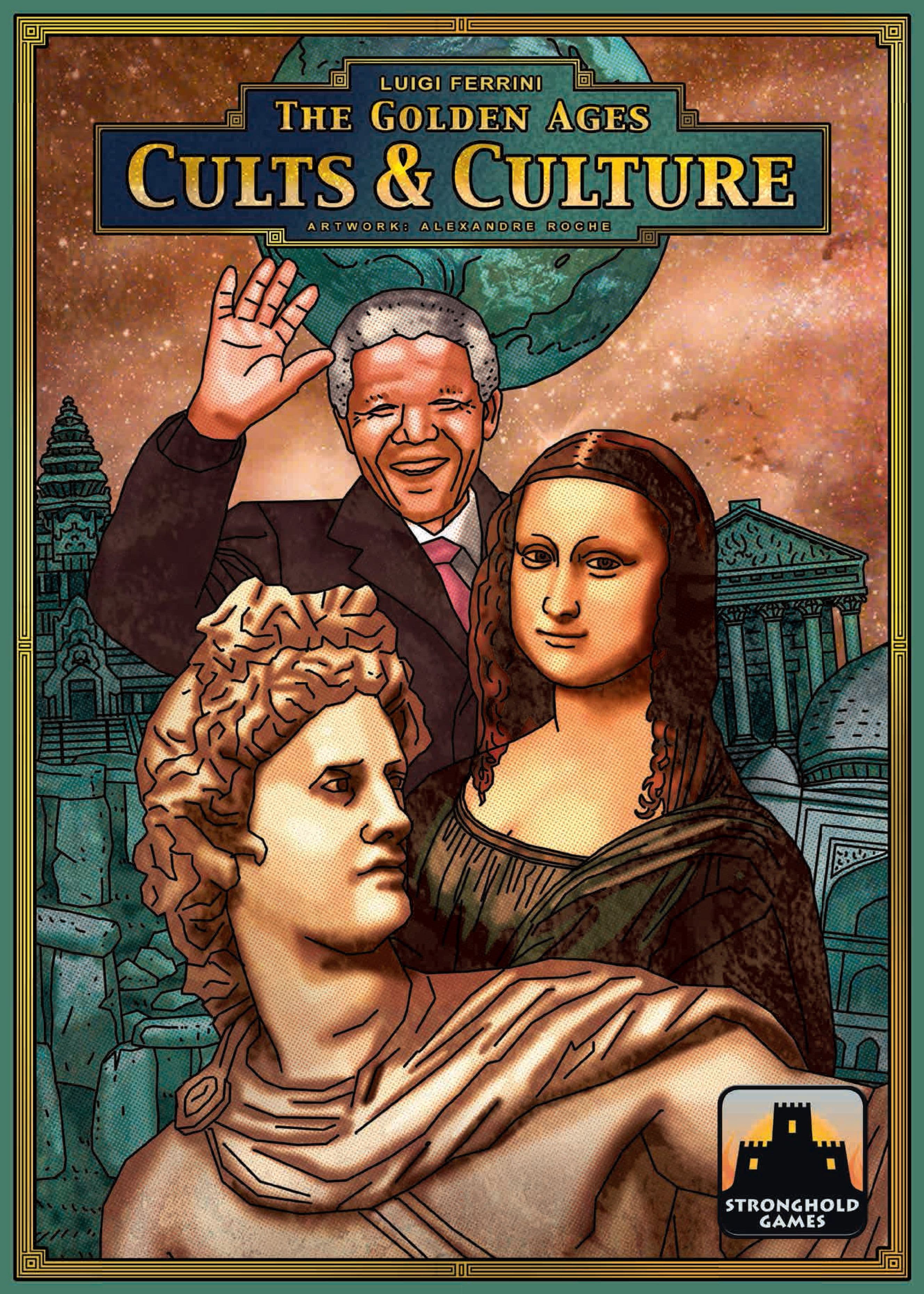 Portada juego de mesa Las Edades de Oro: Cultos y Cultura
