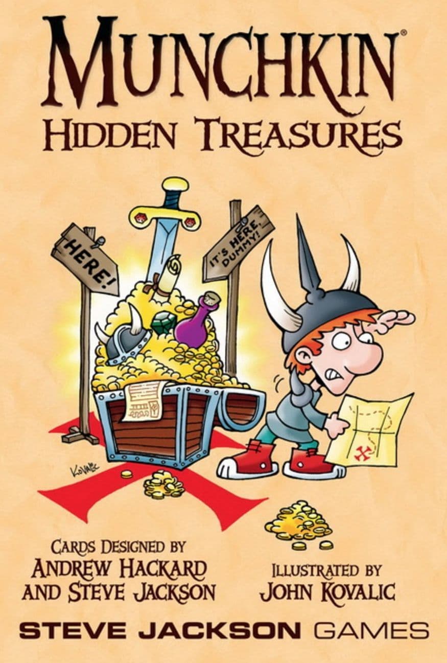 Portada juego de mesa Munchkin: Tesoros ocultos