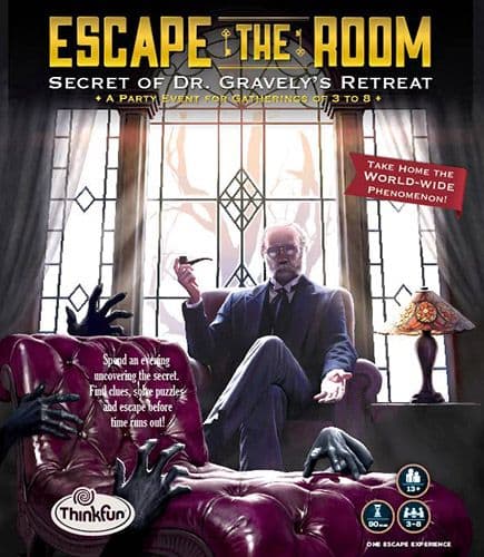 Portada juego de mesa Escape The Room: El secreto del Dr. Gravely