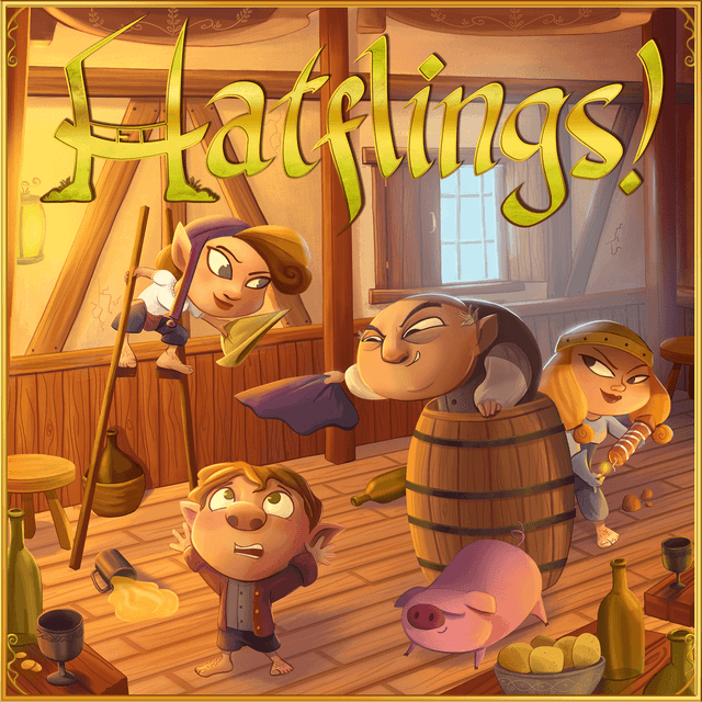 Portada juego de mesa Hatflings!
