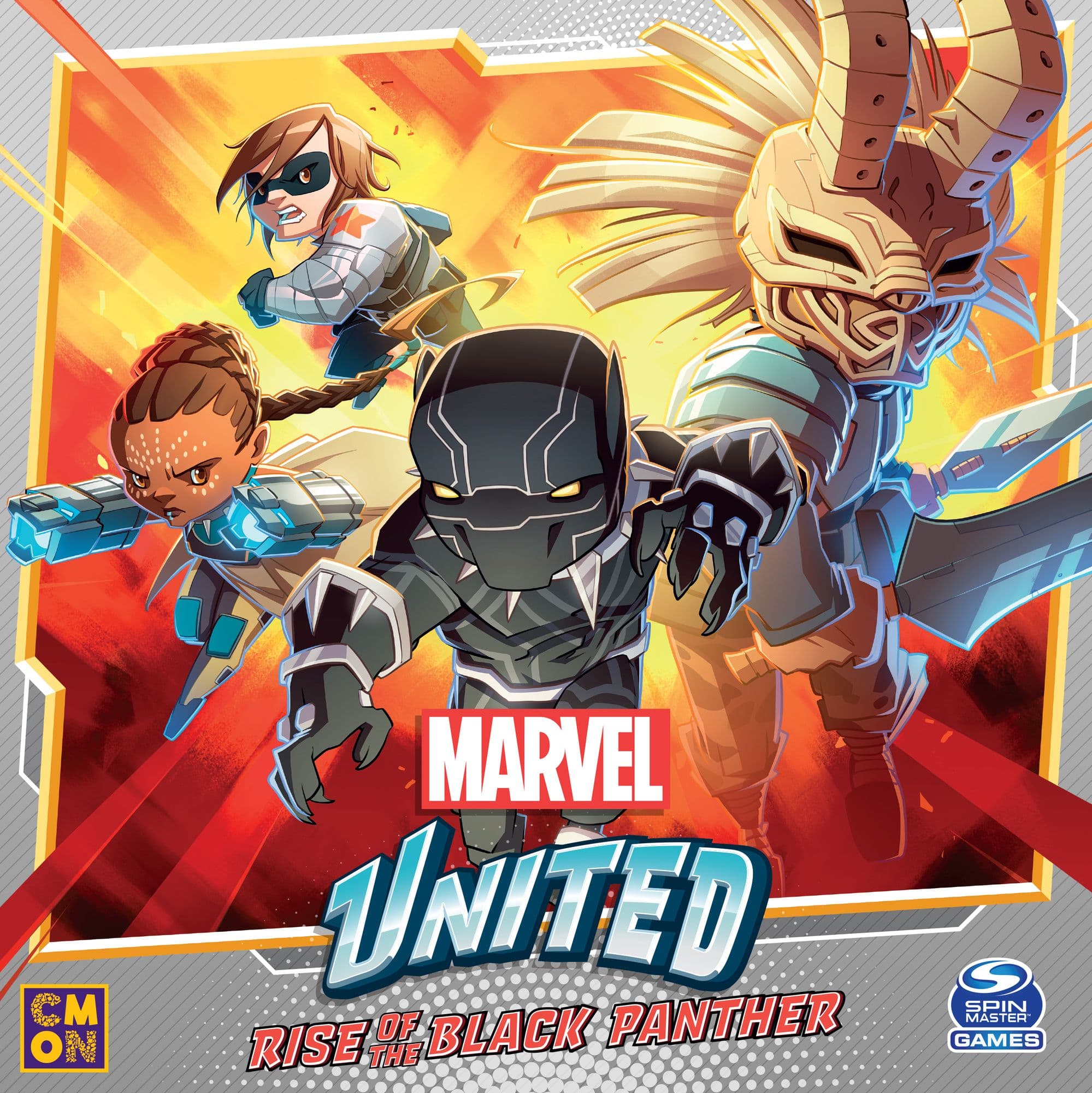 Portada juego de mesa Marvel United: El ascenso de Black Panther