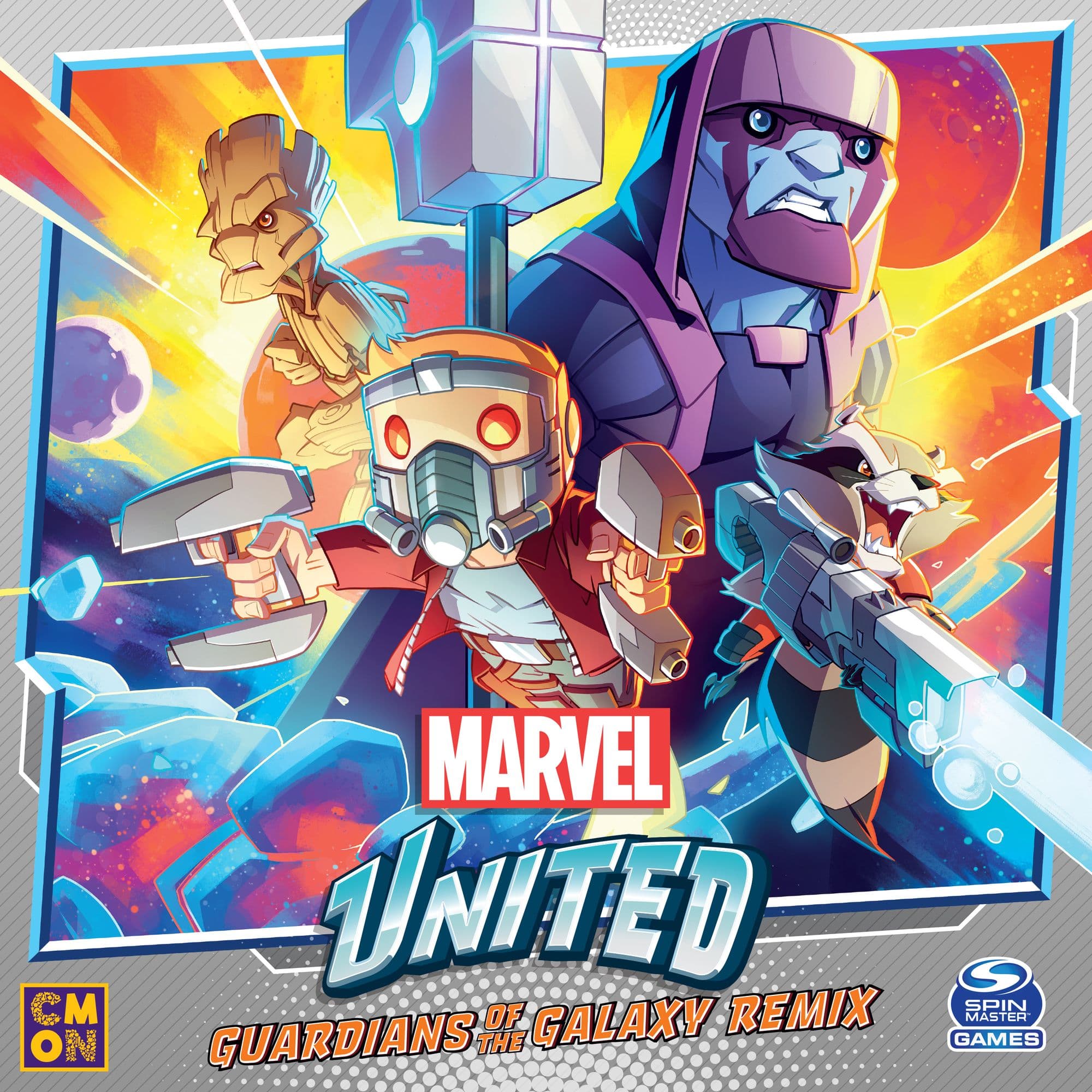 Portada juego de mesa Marvel United: Guardians of the Galaxy Remix