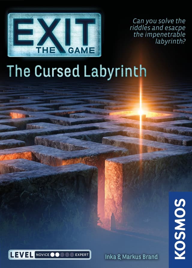 Portada juego de mesa Exit: El laberinto maldito